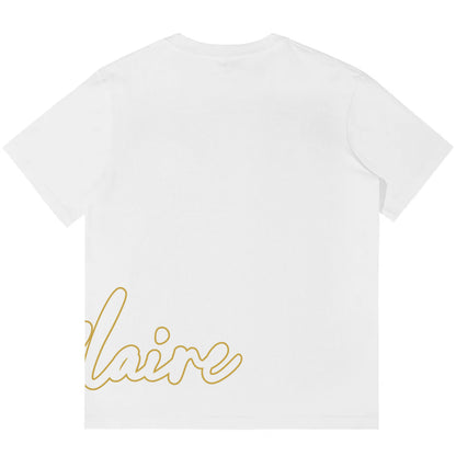 CEFLAIRE "GOLDEN STARS" WHITE TEE