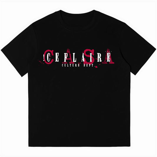 CEFLAIRE "BLACK CASUAL" TEE